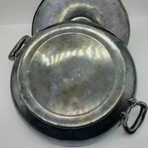 Vintage REED and BARTON Silver Plate Covered Dish/pan Handled No.1100. Taunton - Picture 7 of 15